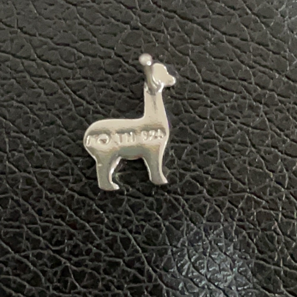 .925 Baby LLAMA Earrings real solid Sterling Silver Fine Jewelry - Picture 3 of 6